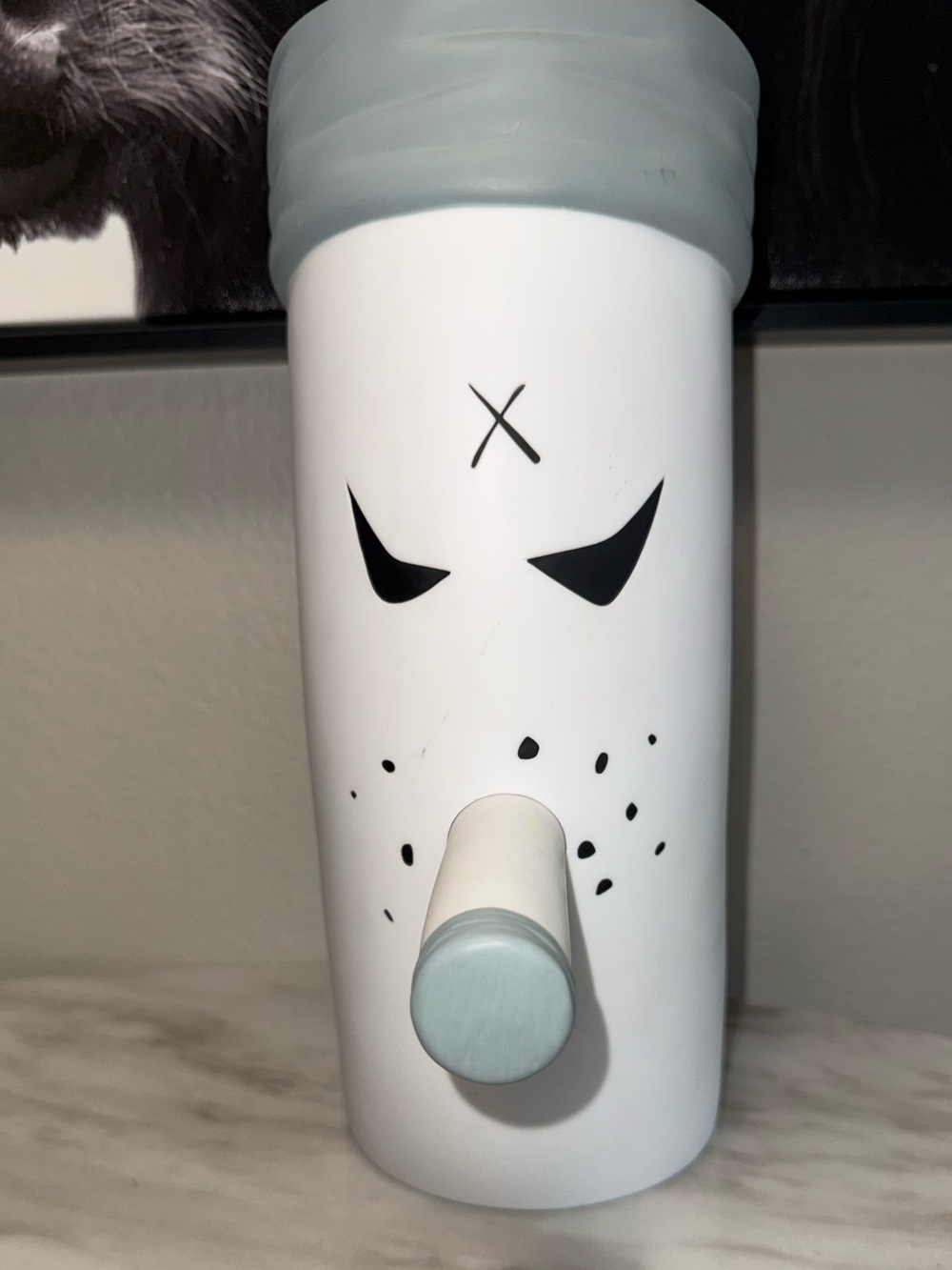 2007 Kidrobot 12'' SMOKEY (White/Gray) Vinyl Figure